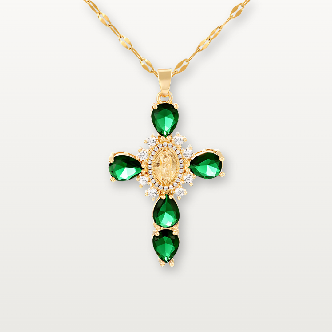 Kreuzkette mit Zirkonia - Volura