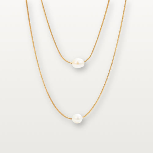 Mehrlagige Perlenkette - Volura