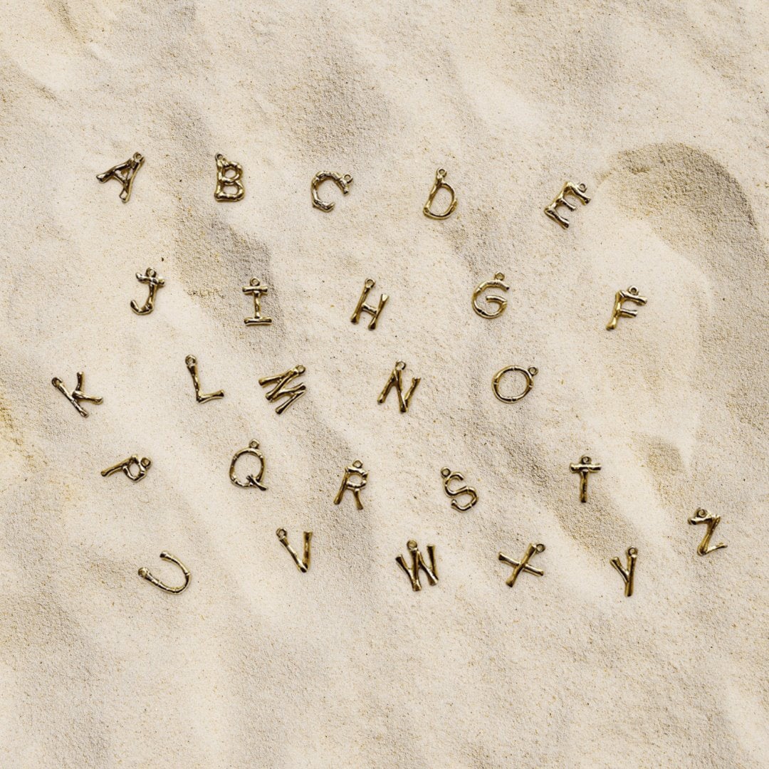 Beach-Kette mit Initialen-Anhänger - Volura