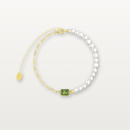 Figaro Armband mit Süsswasserperlen und Zirkon - Volura