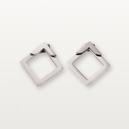 Geometrische Ohrringe im Quadrat-Stil - Volura
