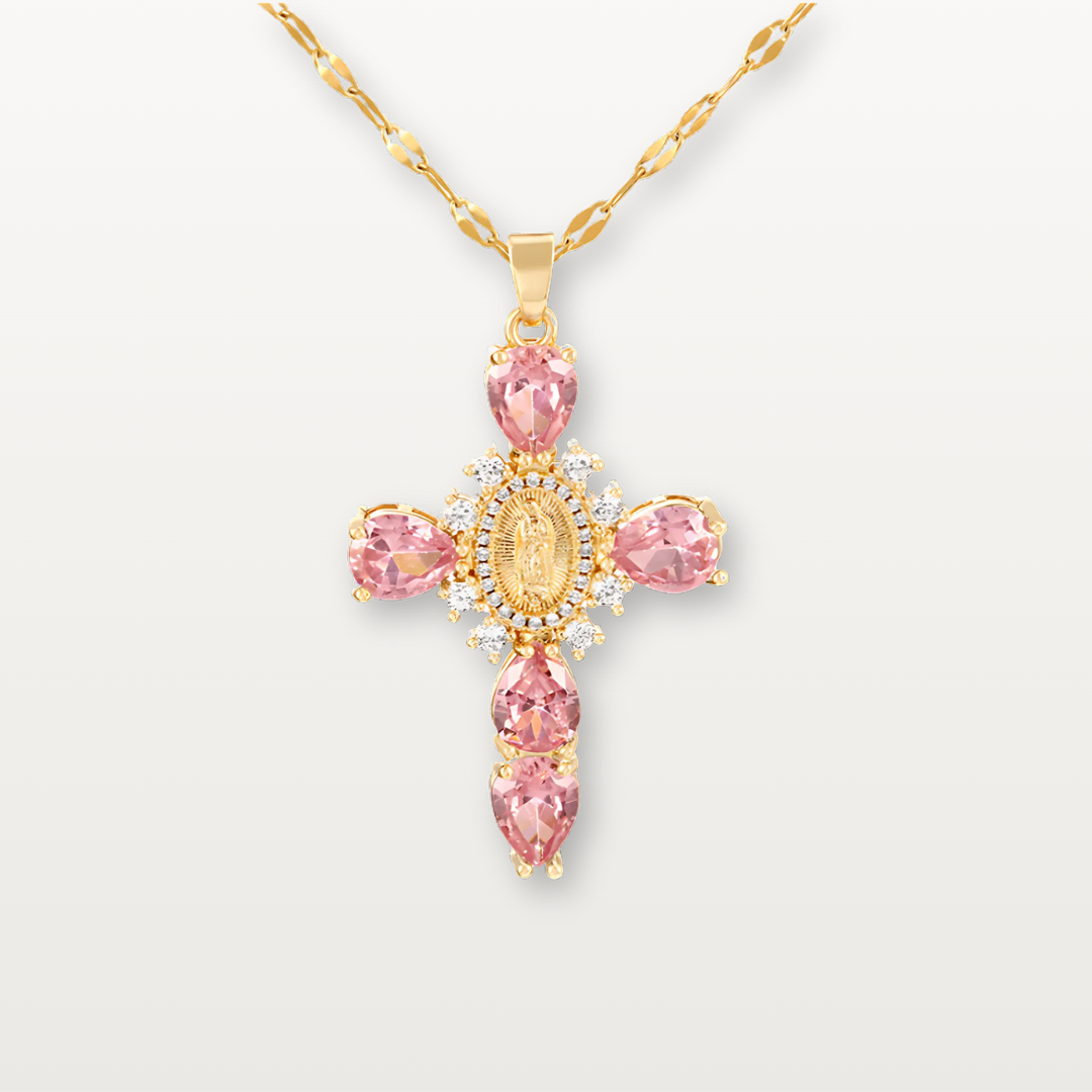 Kreuzkette mit Zirkonia - Volura