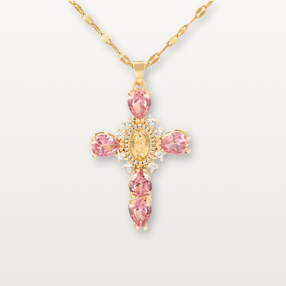 Kreuzkette mit Zirkonia - Volura