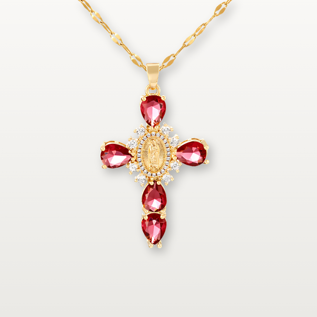 Kreuzkette mit Zirkonia - Volura