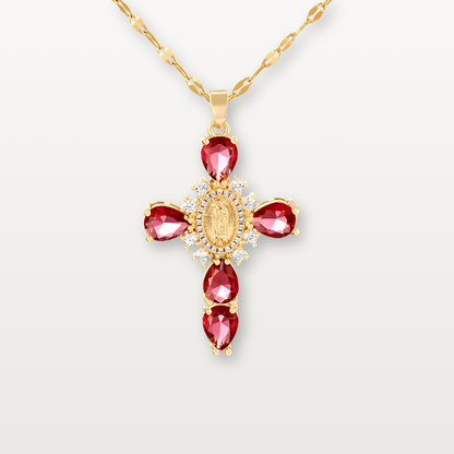 Kreuzkette mit Zirkonia - Volura