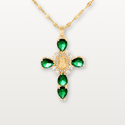 Kreuzkette mit Zirkonia - Volura