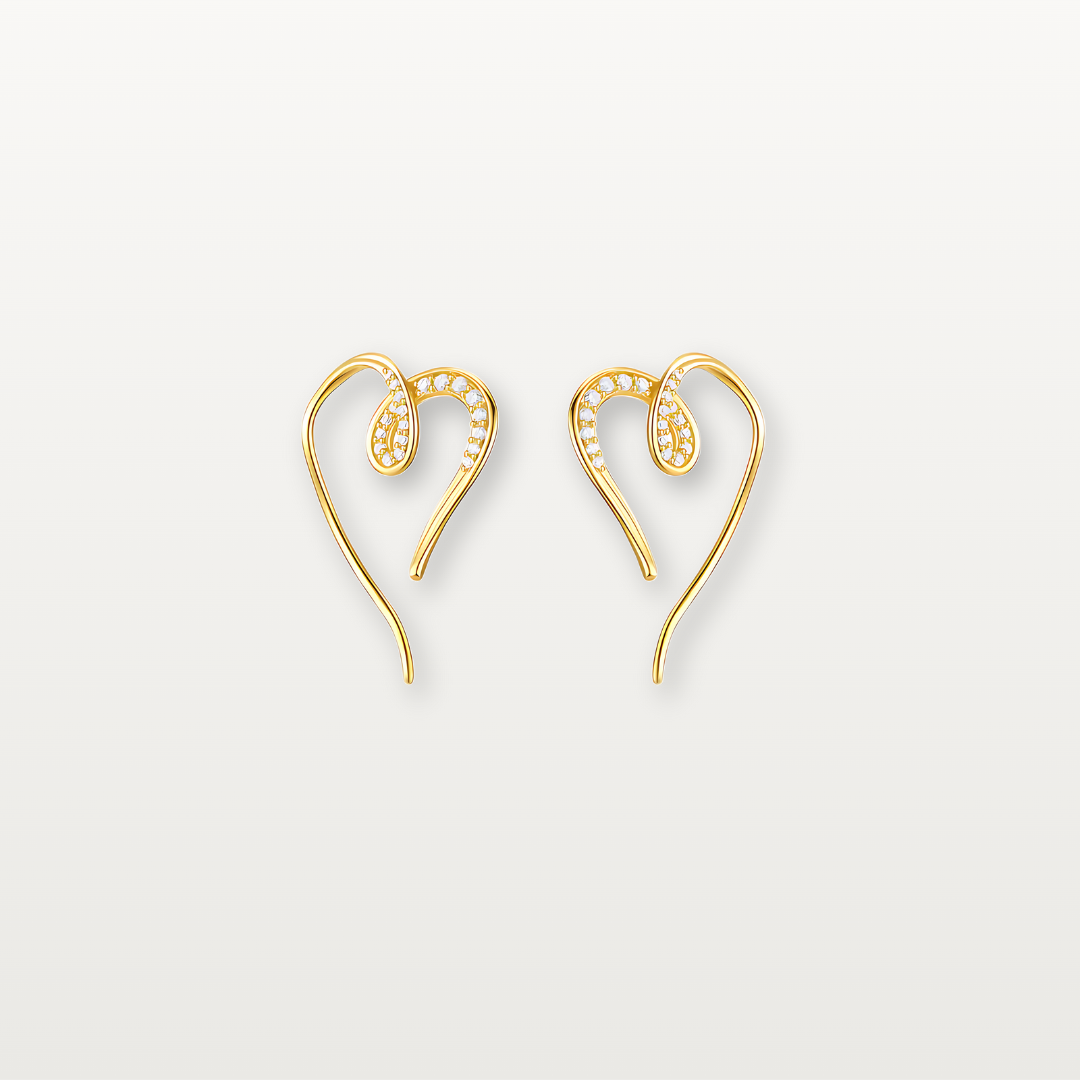 Herzschwung Ohrringe - Volura