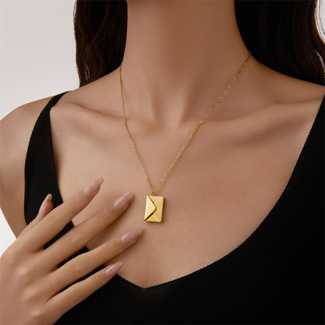 Personalisierbare Briefkette mit geheimer Nachricht - Volura