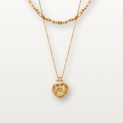 Doppellagige Herzkette - Volura