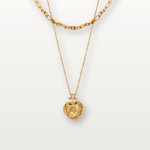 Doppellagige Herzkette - Volura